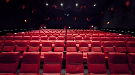 Empty movie theatre