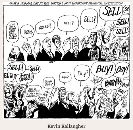 Sell Buy cartoon